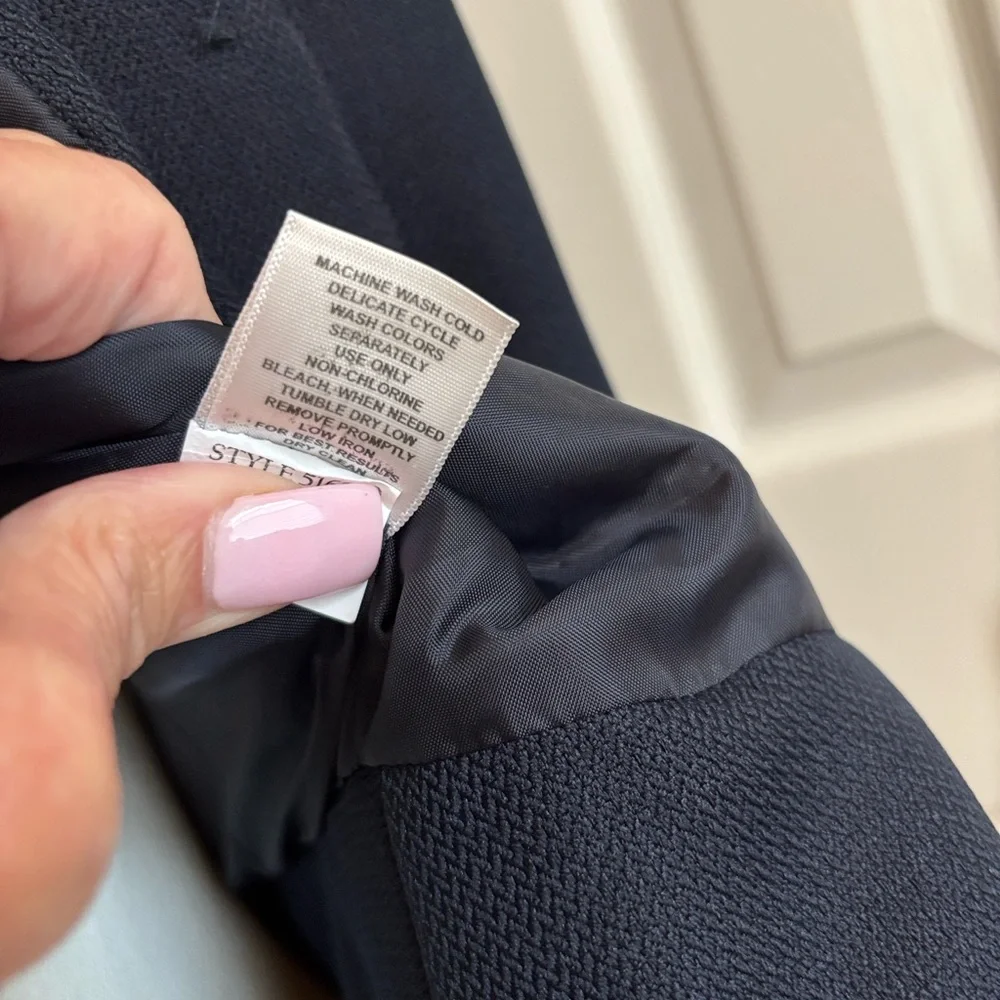 Emily Designs Classic Navy Blazer Jacket size 10 - Picture 7 of 7